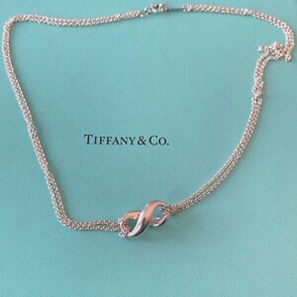 Tiffany's Double Chain Infinity Necklace